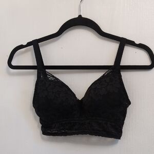 Knix Black Floral Lace Bra